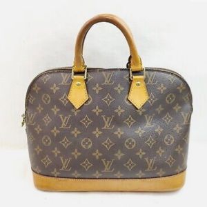Louis Vuitton LV Hand Bag Alma Browns Monogram